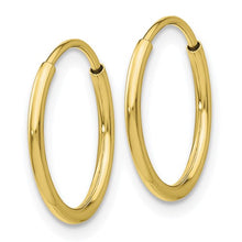 Load image into Gallery viewer, 10K GOLD HOOPS - 15MM
