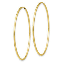 Load image into Gallery viewer, 10K GOLD HOOPS - 42MM

