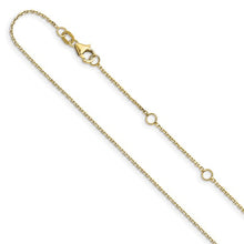 Load image into Gallery viewer, 10K DIAMOND CUT ROLO CHAIN - ADJUSTABLE
